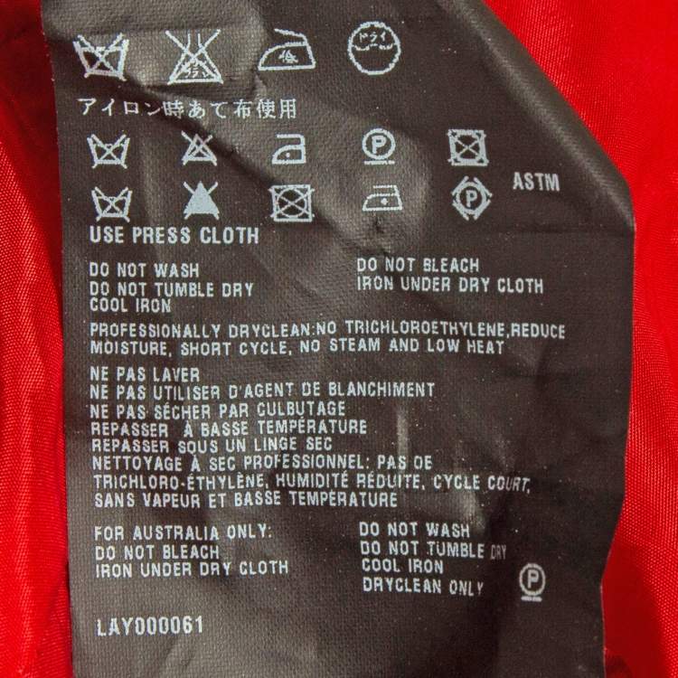 Pre Owned Prada Red Silk Ruched Short Dress M