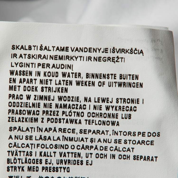 Pre Owned Prada White 3D Logo Interlock Cotton Crew Neck T-Shirt L