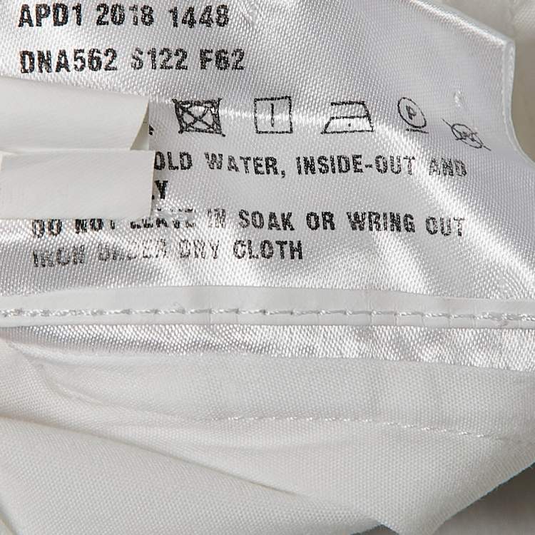 Pre Owned Prada White Stretch Cotton Full Sleeve Shirt S