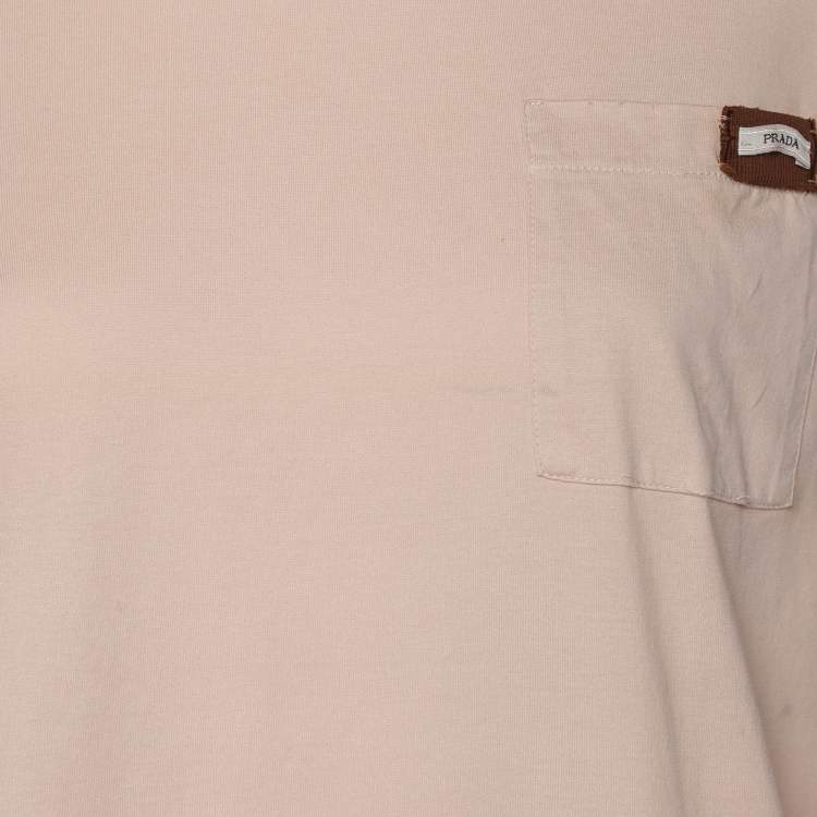 Pre Owned Prada Pink Cotton T-shirt M
