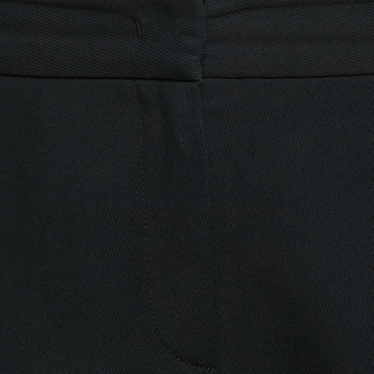 Pre Owned Prada Black Gabardine Trousers M