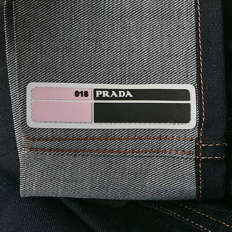 Pre Owned Prada Navy Blue Denim Skinny Jeans S Waist 25"