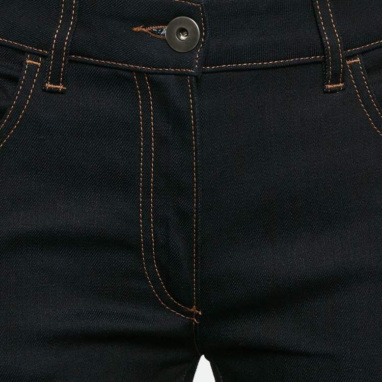 Pre Owned Prada Navy Blue Denim Skinny Jeans S Waist 25"