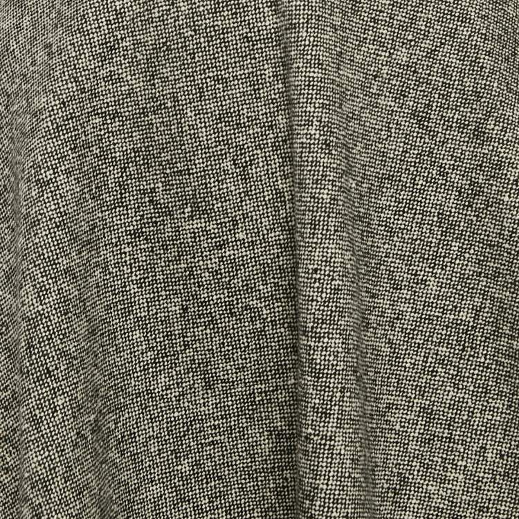 Pre Owned Prada Black/White Wool Flared Mini Skirt S