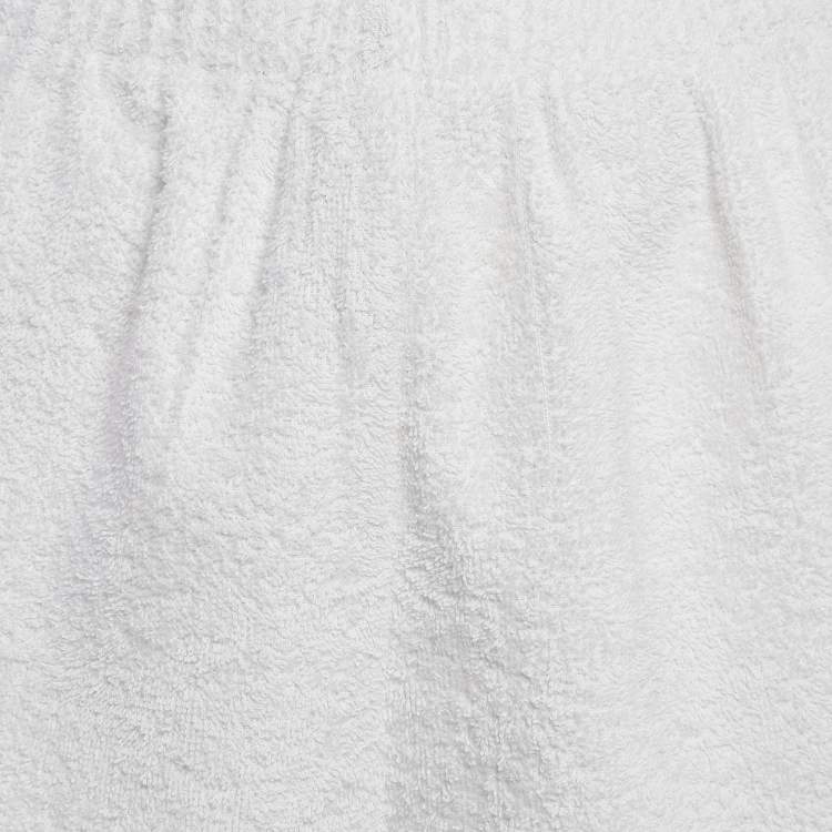Pre Owned Prada White Cotton Terry Shorts XL