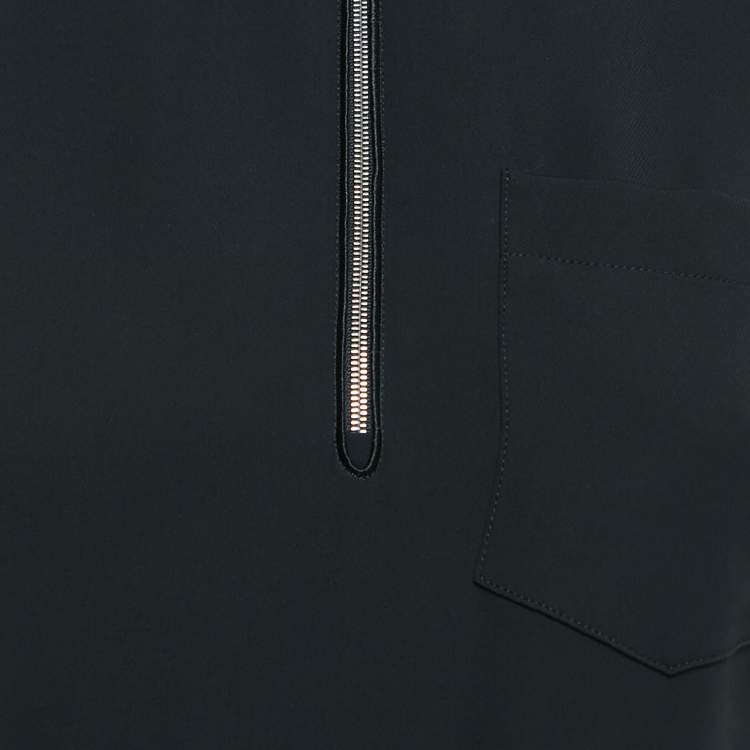 مملوكة مسبقًا Prada Black Crepe Sleeveless High-Neck Mini Dress S