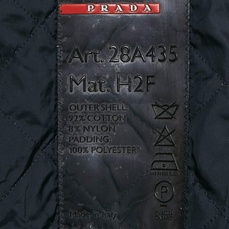 Pre Owned Prada Blue Denim Zip-Up Jacket S