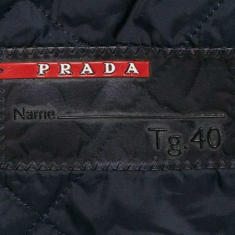 Pre Owned Prada Blue Denim Zip-Up Jacket S