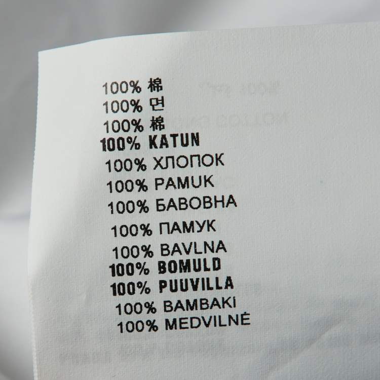 مملوكة مسبقًا Prada White Cotton Triangle Logo Detail Sleeveless Top S