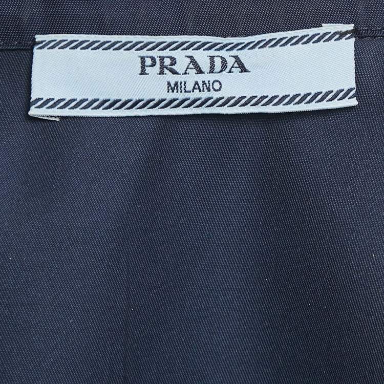 Pre Owned Prada Navy Blue Re-Nylon Shirt and Shorts Set S