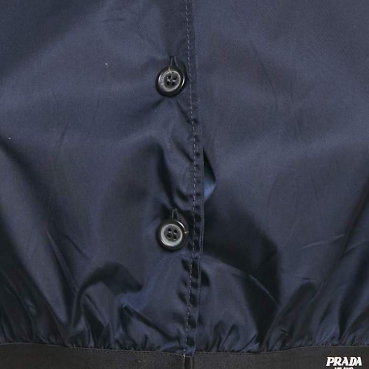 Pre Owned Prada Navy Blue Re-Nylon Shirt and Shorts Set S