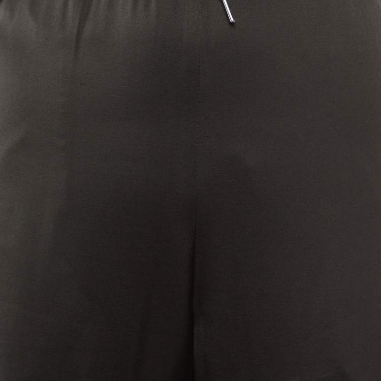 Pre Owned Prada Black Satin Trousers M