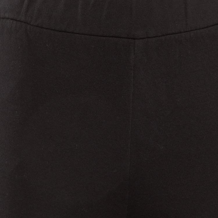 Pre Owned Prada Black Cotton Track Trousers M