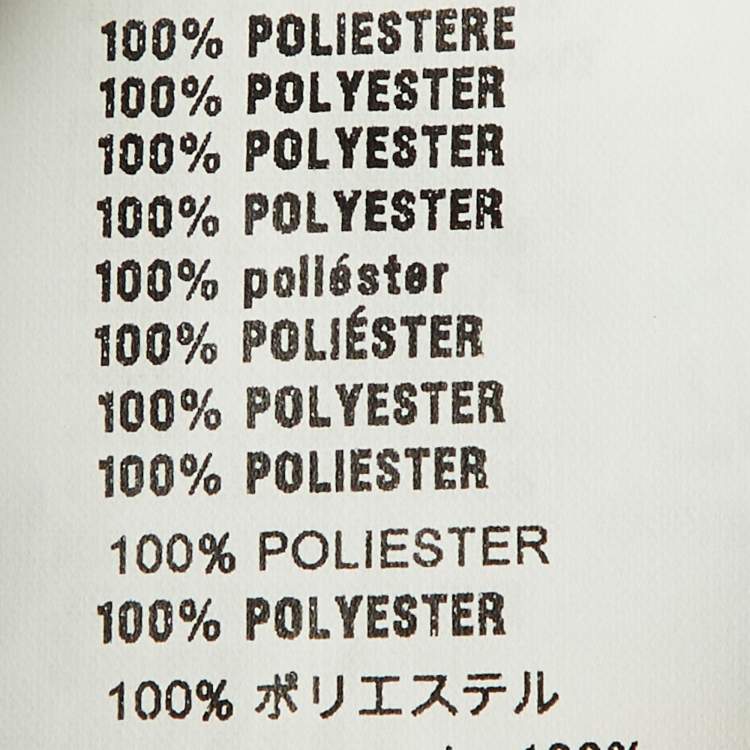 Pre Owned Prada Light Green Printed Plisse Maxi Dress M