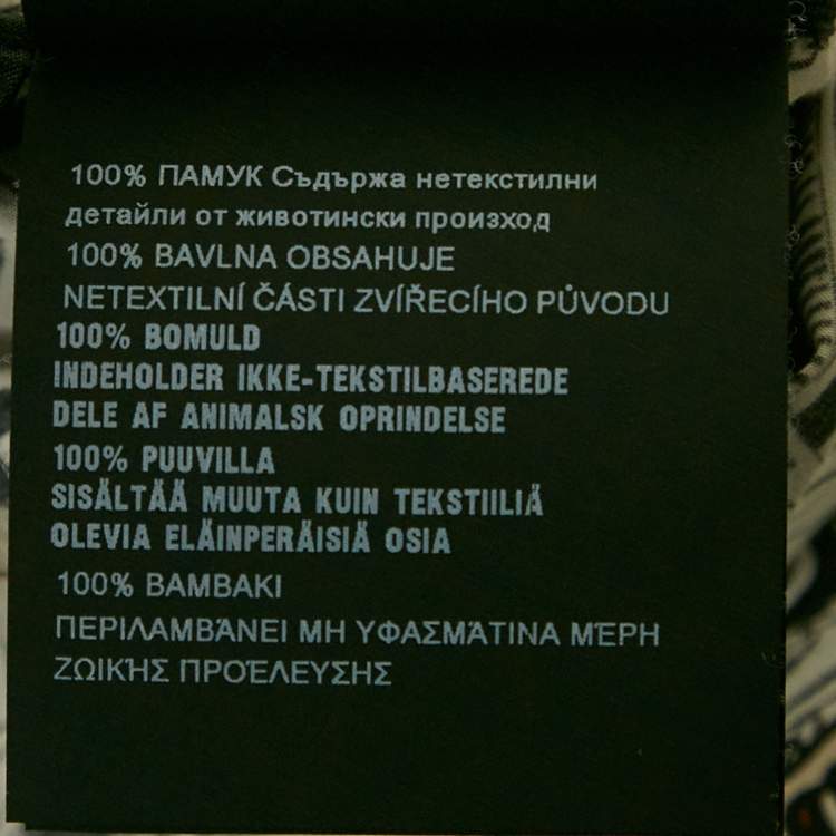 Pre Owned Prada x Brigid Elva White Comic Print Cotton Button-Up Shirt M