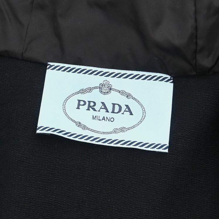 Pre Owned Prada Sport Zip Up Black Sweatshirt Women Size M