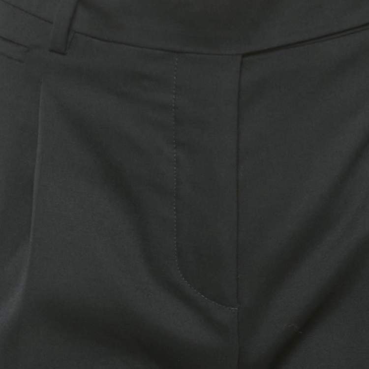 Pre Owned Prada Black Wool Capri Pants M