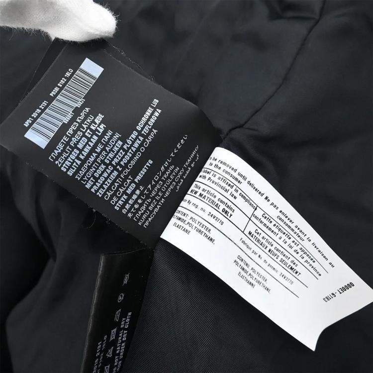 Pre Owned Prada Black Wool Coat Women Size 44