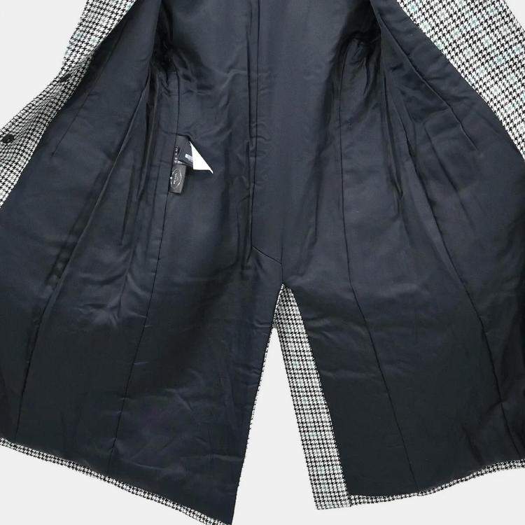 Pre Owned Prada Black Wool Coat Women Size 44