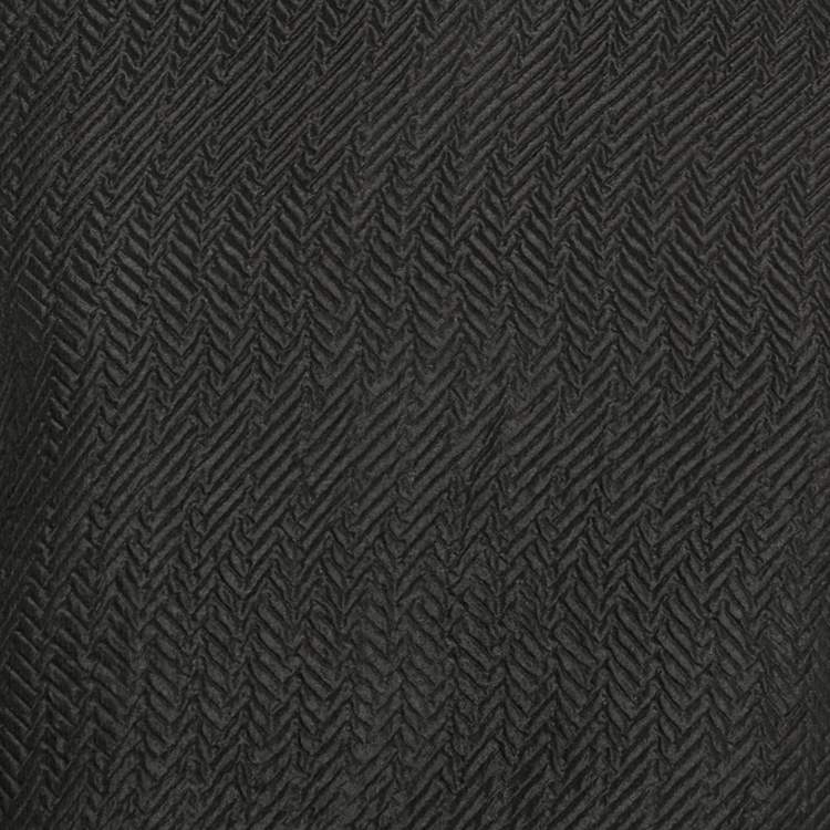 Pre Owned Prada Black Textured Crepe Sleeveless Top M