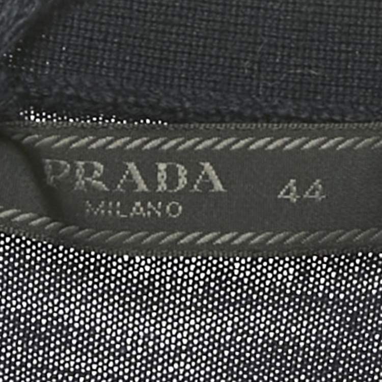 Pre Owned Prada Navy Blue Wool Button Front Cardigan XS