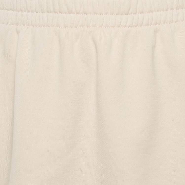 Pre Owned Prada Pink Cotton Jersey Drawstring Mini Skirt S