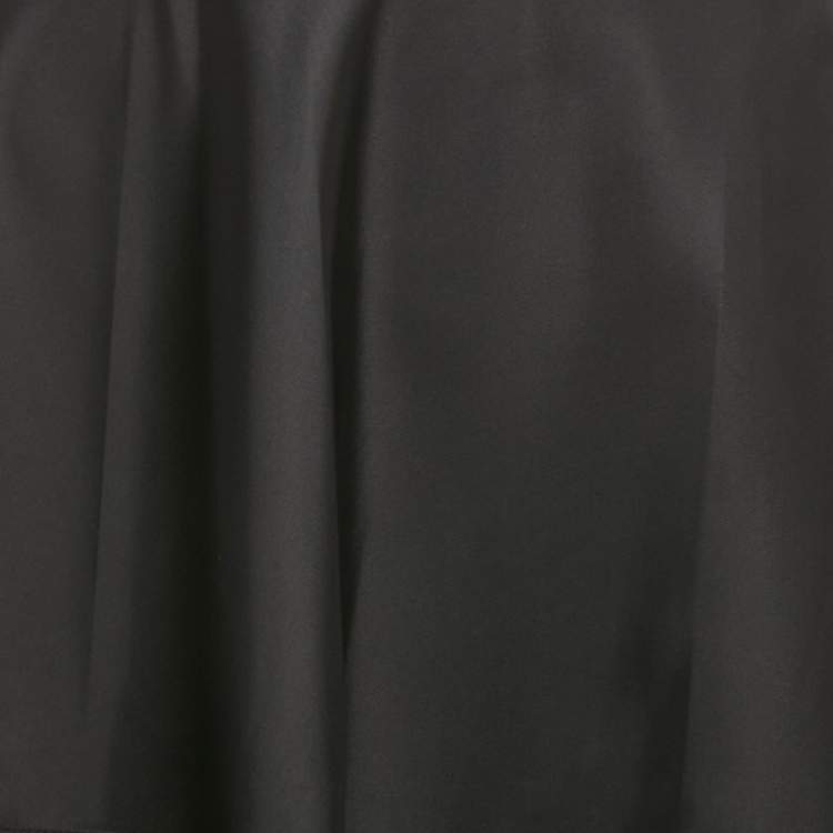 Pre Owned Prada Black Synthetic Pleated Short Skirt S