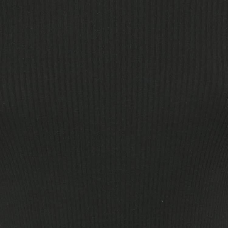 Pre Owned Prada Black Stretch Knit Full Sleeve Sweater XS