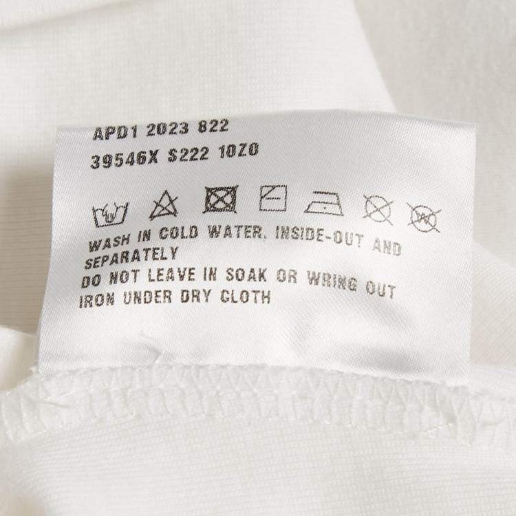 Pre Owned Prada White Ribbed Knit Triangle Logo Plaque Jersey Tank Top S