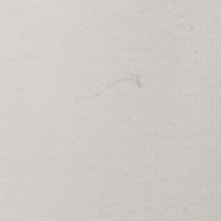 Pre Owned Prada White Ribbed Knit Triangle Logo Plaque Jersey Tank Top S