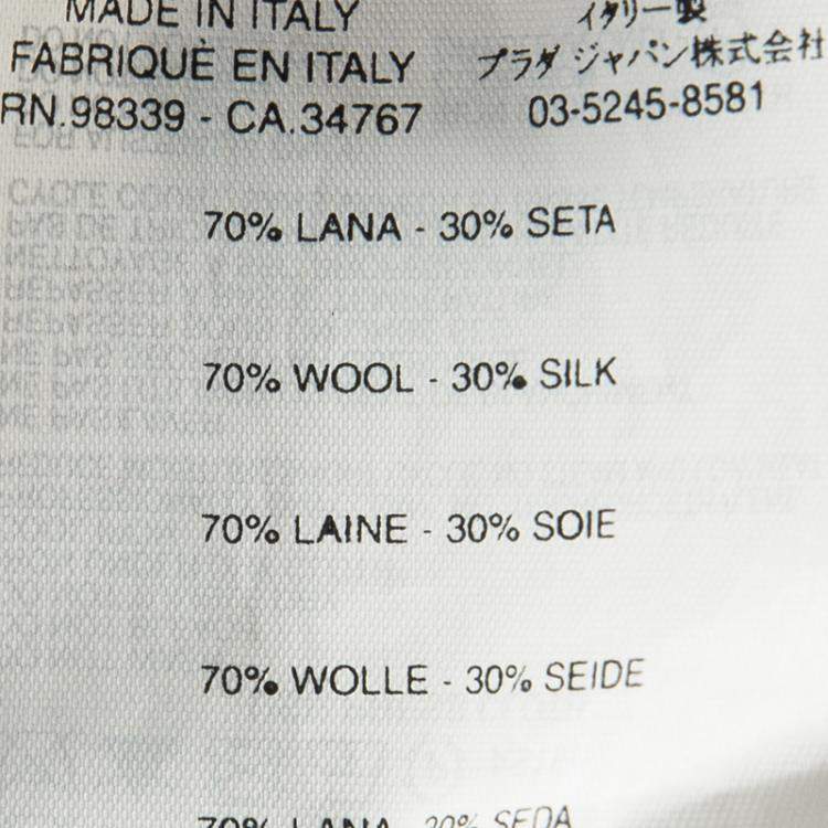 Pre Owned Prada Multicolor Gradient Crop Sweater M