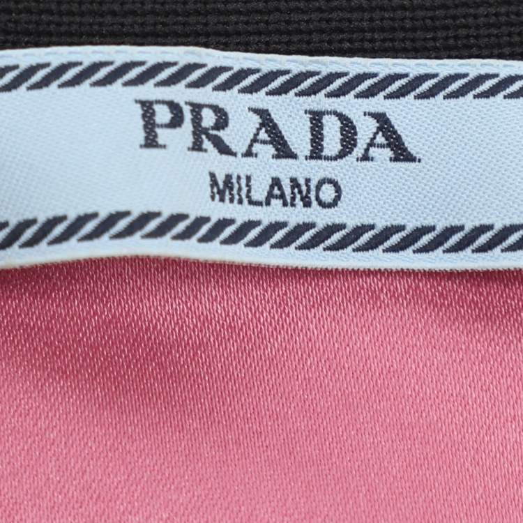 Pre Owned Prada Pink Satin Sleeveless Tops S