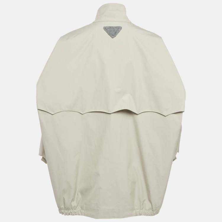 Pre Owned Prada Beige Cotton Blend Jacket XS