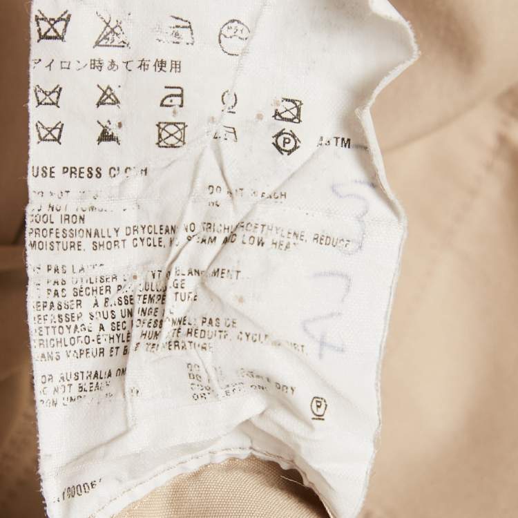 Pre Owned Prada Beige Cotton Blend Midi Shirt Dress M