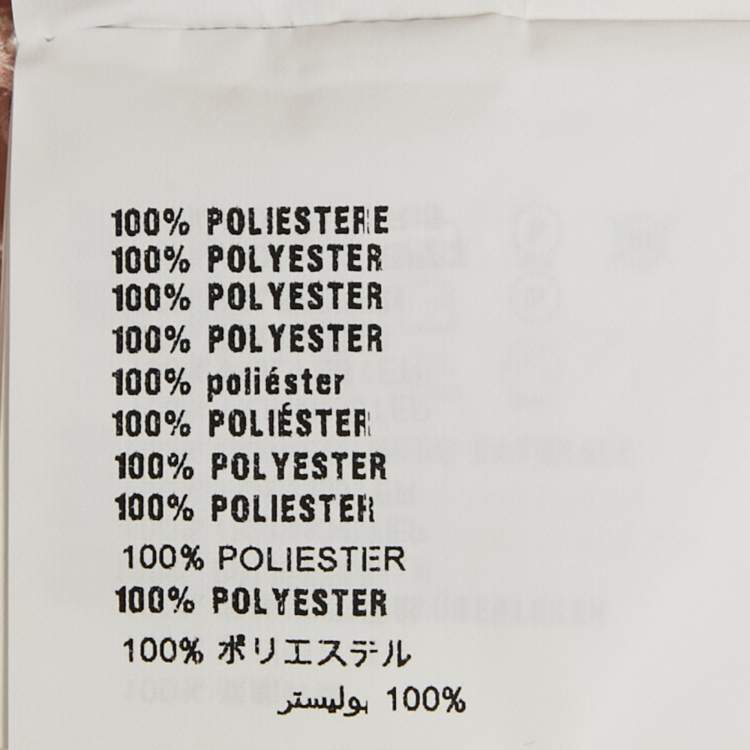 Pre Owned Prada Pink Floral Print Plisse Midi Skirt S