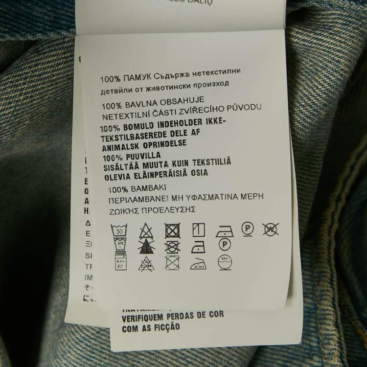 Pre Owned Prada Blue Washed Denim Playsuit M