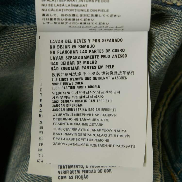 Pre Owned Prada Blue Washed Denim Playsuit M