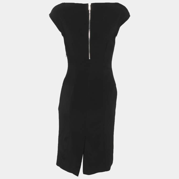 Pre Owned Prada Black Stretch Crepe Sleeveless Mini Dress S