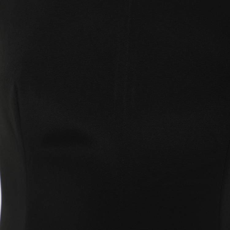Pre Owned Prada Black Stretch Crepe Sleeveless Mini Dress S