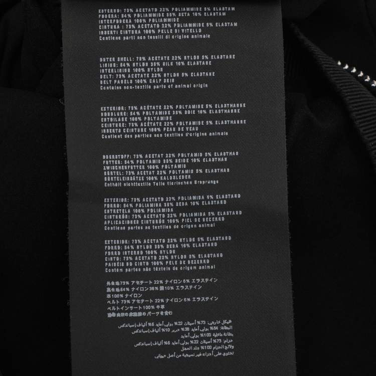 Pre Owned Prada Black Stretch Crepe Sleeveless Mini Dress S