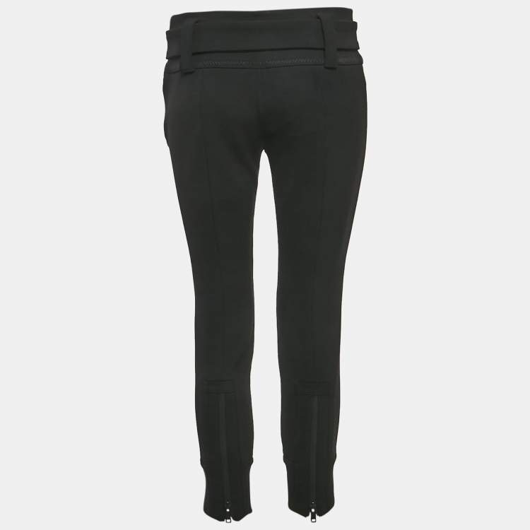 مملوكة مسبقًا Prada Black Stretch Crepe Trousers S