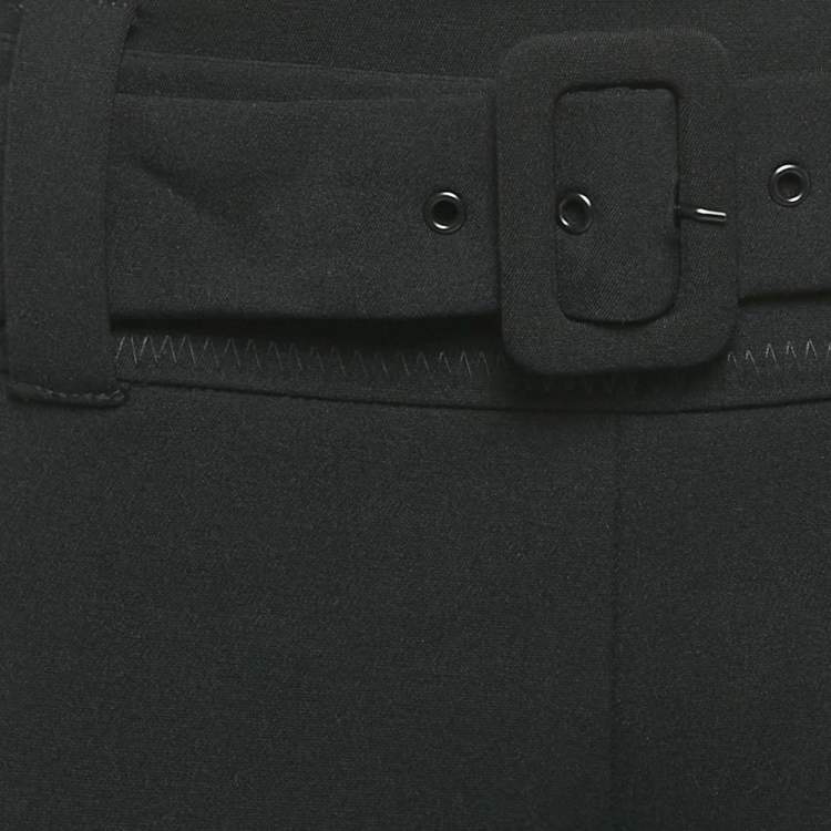 مملوكة مسبقًا Prada Black Stretch Crepe Trousers S