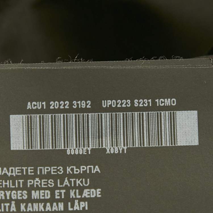 Pre Owned Prada Black Cotton Staight Leg Pants M