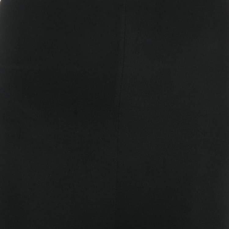 Pre Owned Prada Black Jersey High Rise Leggings XS