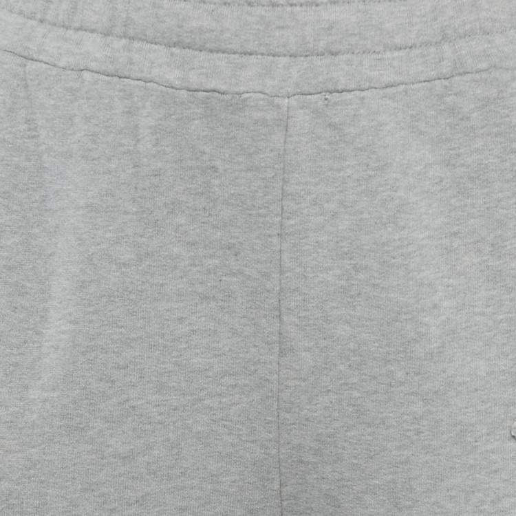 Pre Owned Prada Grey Cotton Triangle Applique Joggers XS