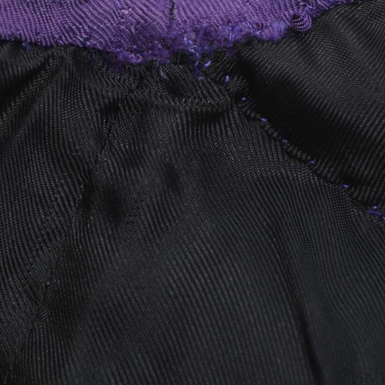 مملوكة مسبقًا Prada Purple Virgin Wool Flare Midi Dress S