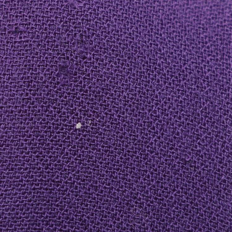 مملوكة مسبقًا Prada Purple Virgin Wool Flare Midi Dress S