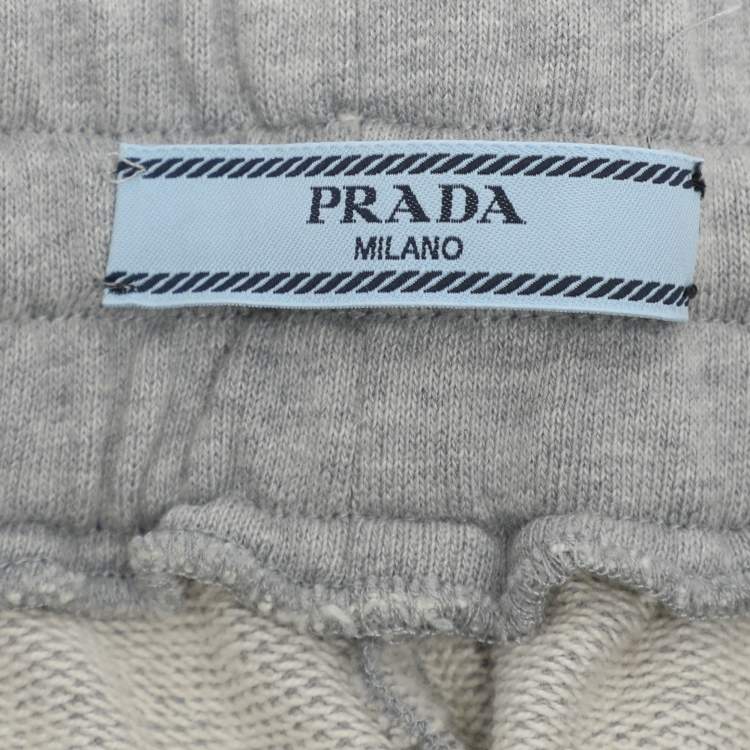 Pre Owned Prada Grey Jersey Jogger M