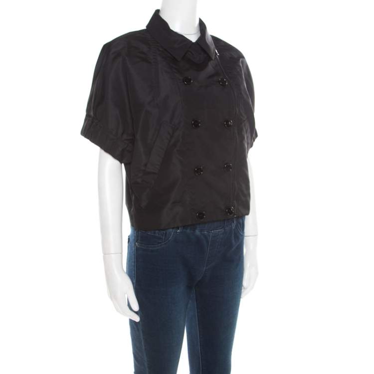 Prada Black Double Breasted Jacket Style Shirt L Prada | TLC