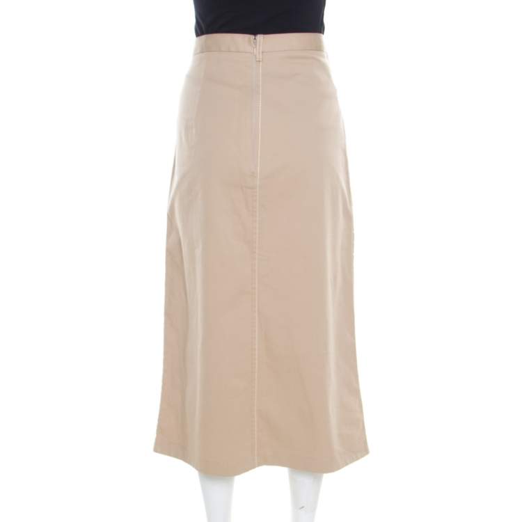 tan skirt cotton